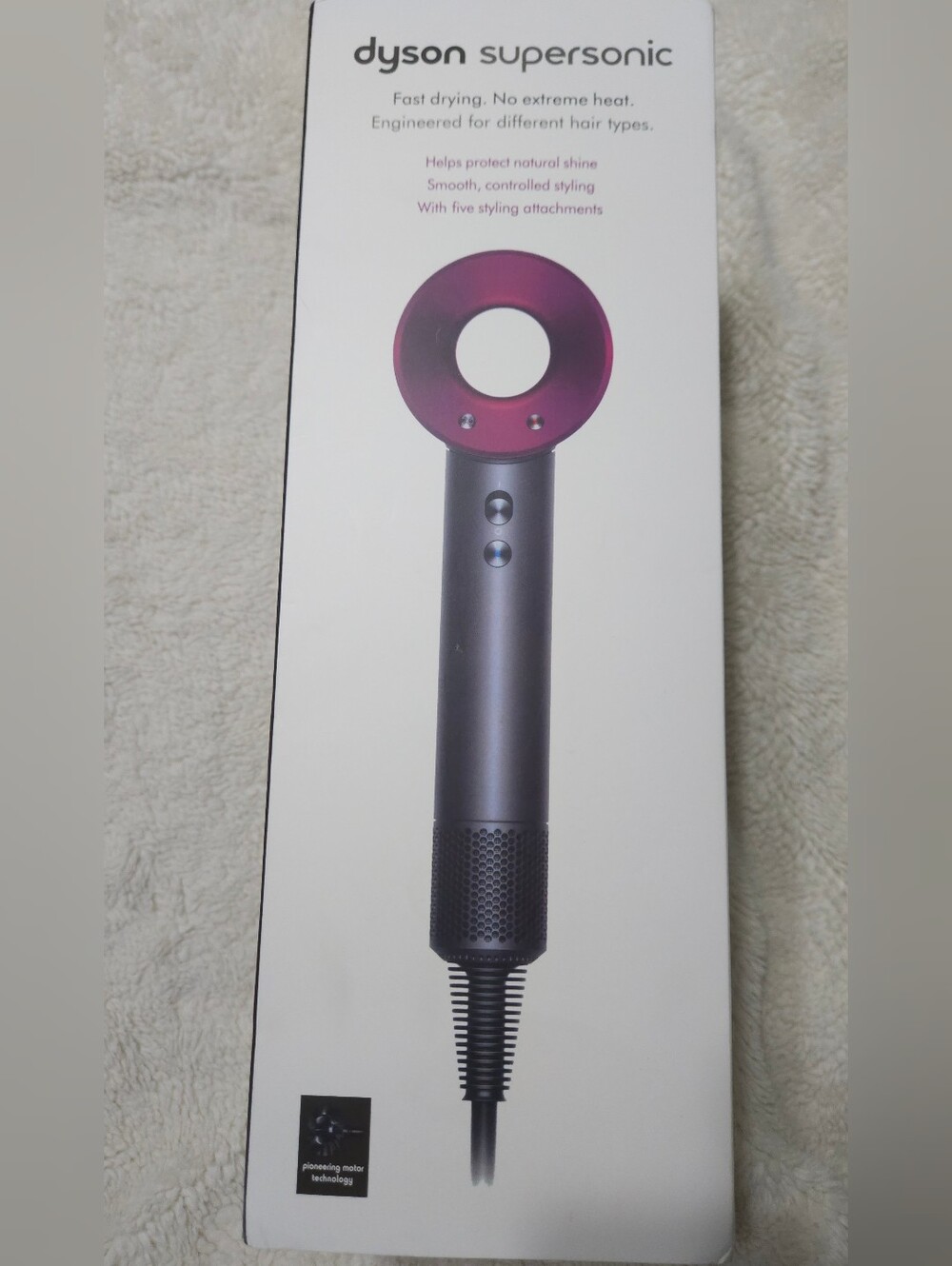 Dyson Supersonic HD08 Hair Dryer Fuchsia/Iron 1600W NEW SEALED w/ Accessories